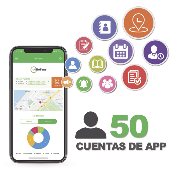 Zkteco Biotimeapp50 FREE