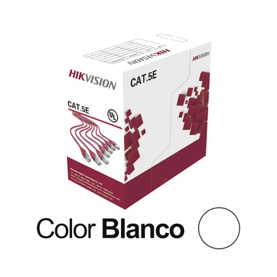 Hikvision Ds1ln5es100 100%Cobre Cat5E 100M Blanco FREE
