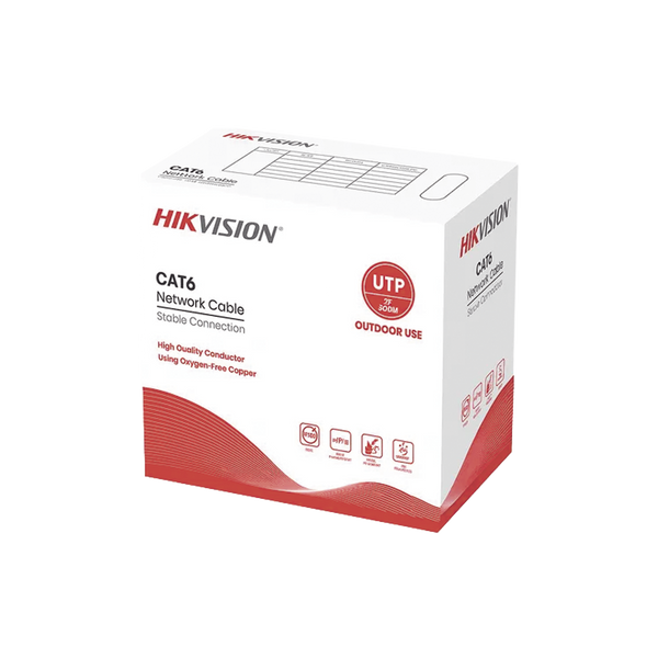 Hikvision Ds1ln6outpe 100%Cobre Cat6 305M Exterior Negro FREE