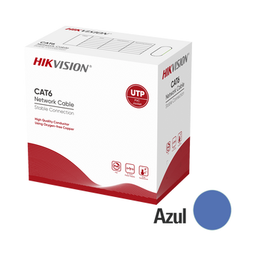 Hikvision Ds1ln6uewb 100%Cobre Cat6 305M Azul 🆓