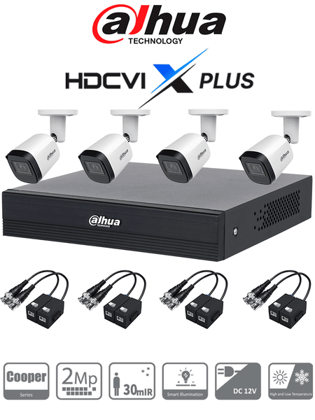 Dahua Dhkit/xvr1b04i/t/4b2a21nu0280b/balun 2Mpx FREE