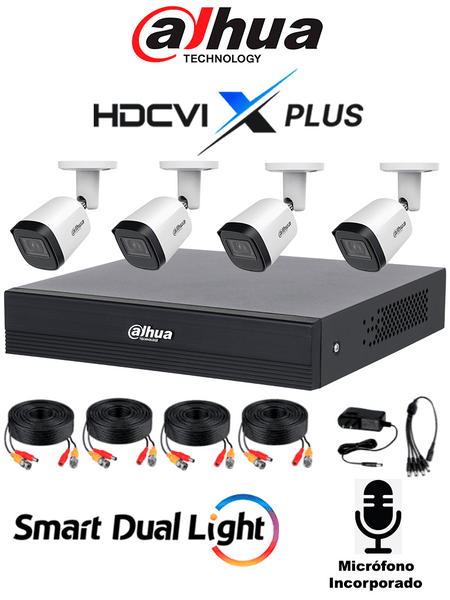 Dahua Dhikit/xvr1b04hi/t/4b2a51nuila0280bs3dip 5Mpx FREE