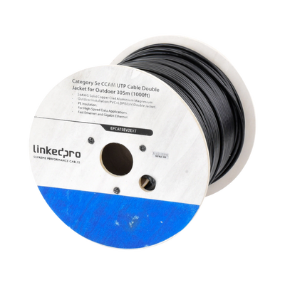 Linkedpro Epcat5Ev2Ext Cat5E 305M Negro Exterior s 🆓⋅․∙≀⁚