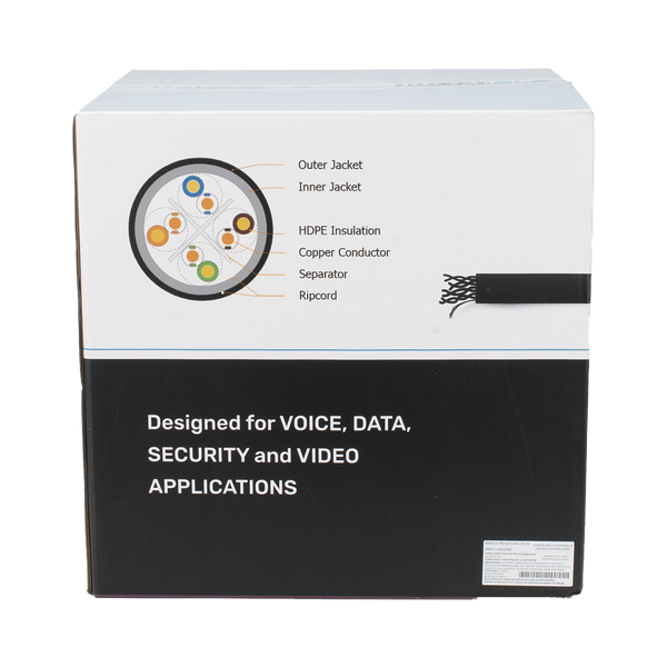 Linkedpro Procat6extlitedj Cat6 305M Exterior Negro FREE