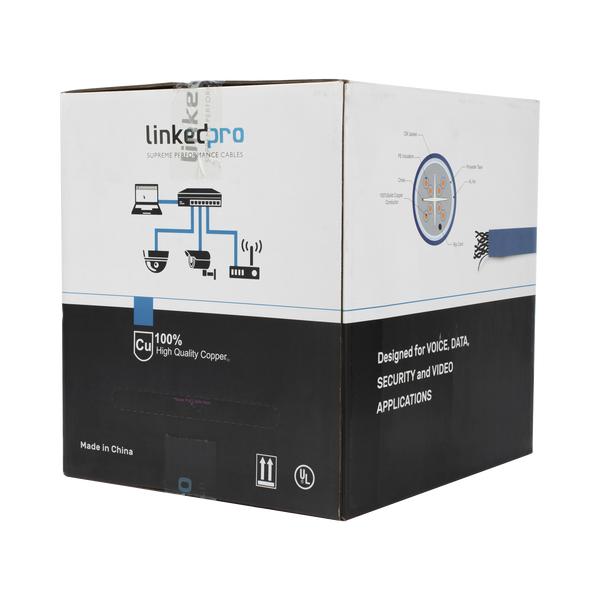 Linkedpro Procat6s Cat6+ Blindado 305M Azul FREE