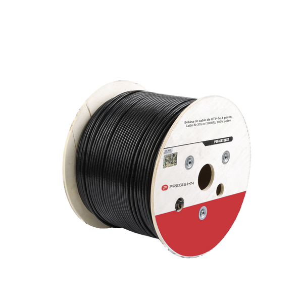 Precision Psccat5extgel 100%Cobre Cat5e 305M Negro Exterior FREE