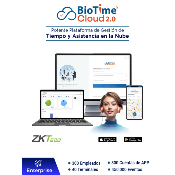 Zkteco Biotimecloud2.0enterprise FREE