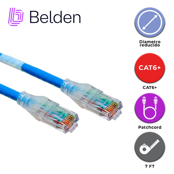 Belden C6d1106007 Cat6+ 2.1M Azul