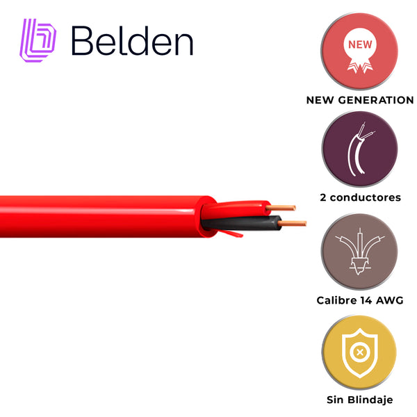 Belden 5120ul0021000 2H Cal14 305M Rojo FREE