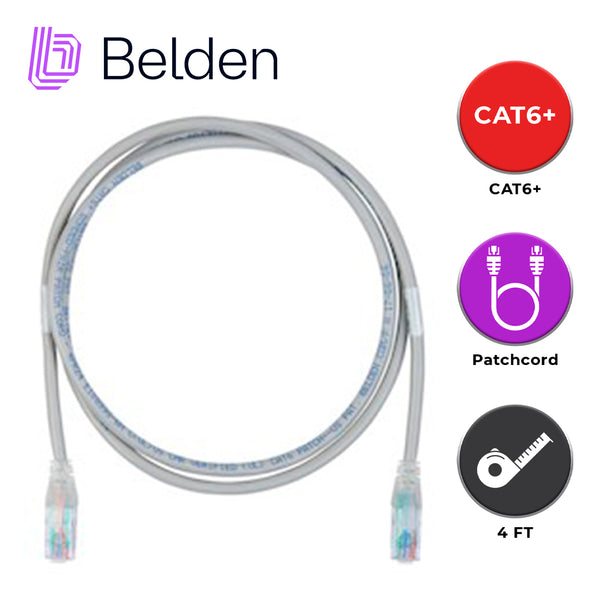Belden C601109004 Cat6+ 1.2M Blanco