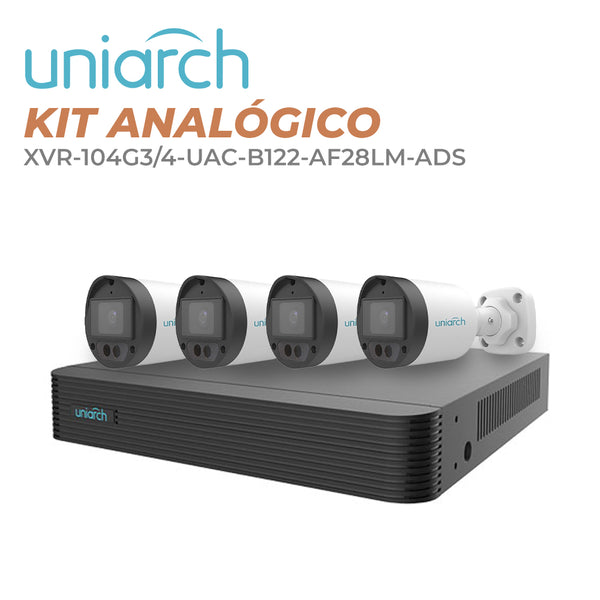 Uniarch Kit/xvr104g3/4uacb122af28lmads 2Mpx