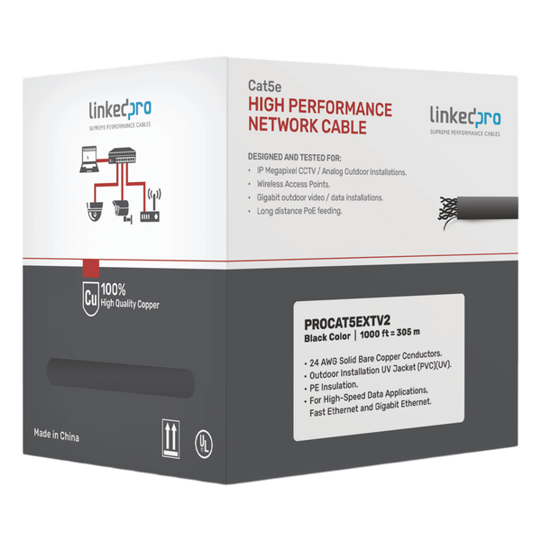 Linkedpro Procat5extv2 Cat5e 305M Negro FREE