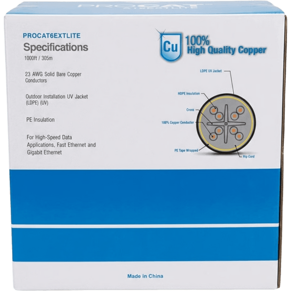 Linkedpro Procat6extlitev2 Cat6+ 305M Negro Exterior FREE