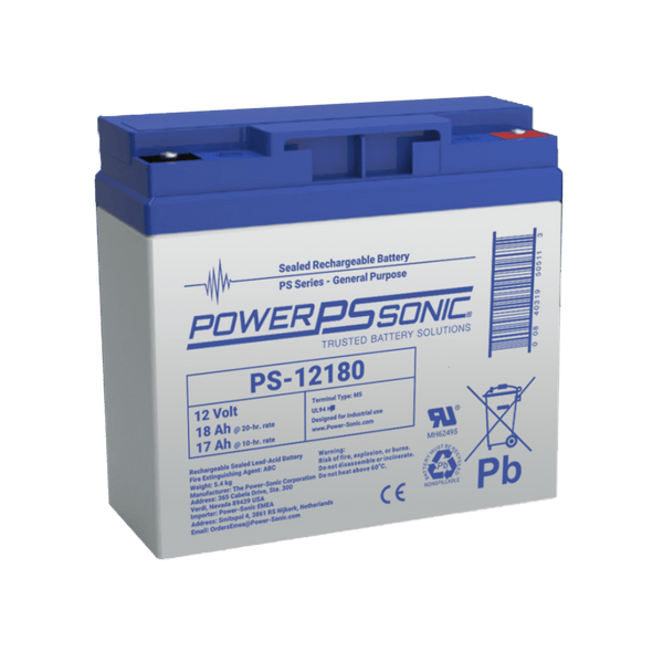 Powersonic Ps12180m5 12V 18Ah FREE