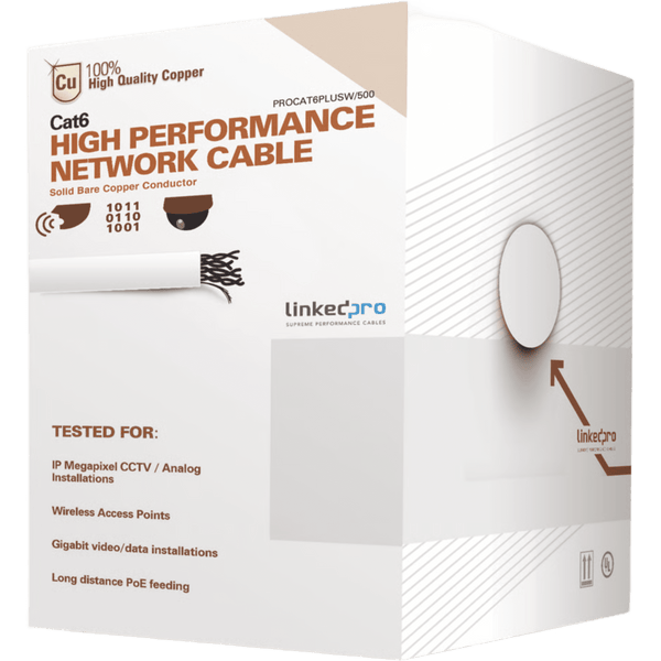 Linkedpro Procat6plusw/500v2 Cat6+ 152M Blanco FREE
