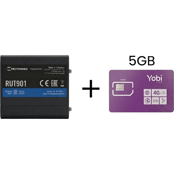 Teltonika Rut901+5gbyobi FREE