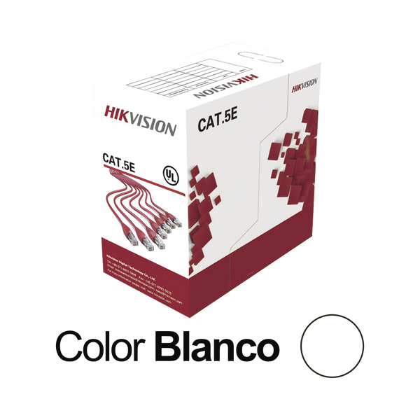 Hikvision Ds1ln5esw 100%Cobre Cat5E 305M Blanco FREE