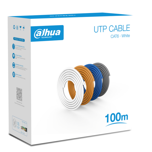 Dahua Dhpfm920i6unc100 100%Cobre Cat6 100M Blanco FREE
