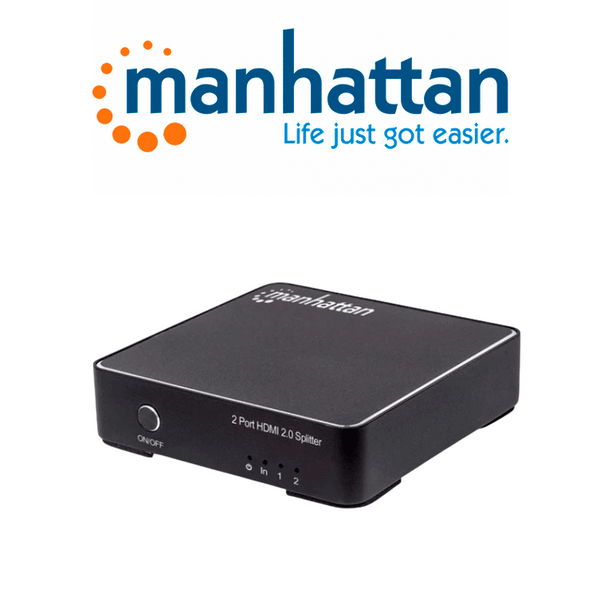 MANHATTAN 153539 - Switch KVM HDMI de 4 puertos para dos mon