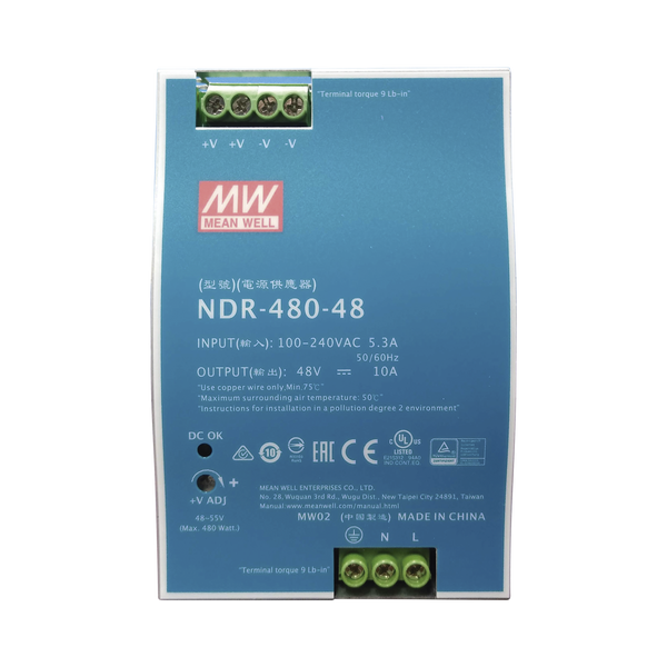 Meanwell Ndr48048 48V 480W FREE