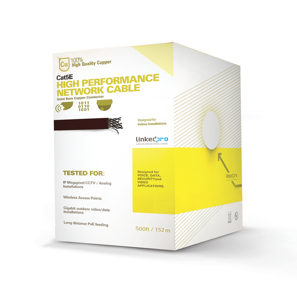Linkedpro Procat5ew/500 100%Cobre Cat5E 152.5M Blanco FREE