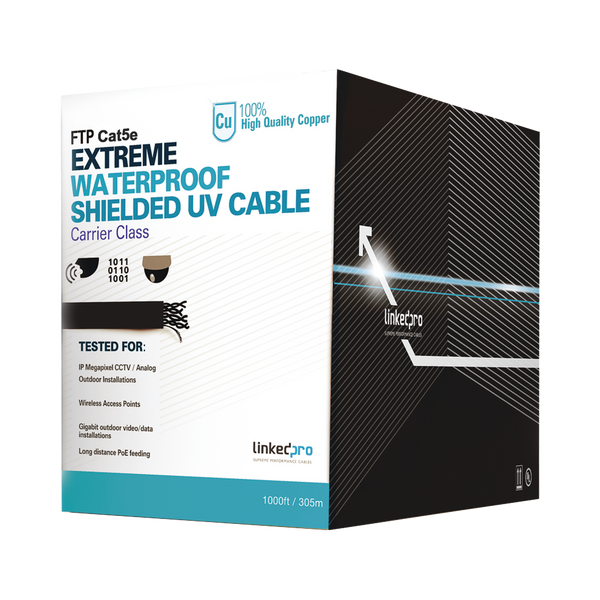 Linkedpro Procat5extlite 100%Cobre Cat5E 305M Negro Exterior FREE