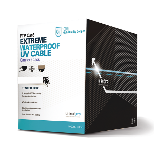 Linkedpro Procat6extlitew 100%Cobre Cat6 305M Exterior Blanco FREE