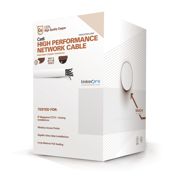 Linkedpro Procat6plusw 100%Cobre Cat6+ 305M Blanco FREE