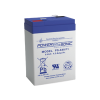 Powersonic Ps640F1 6V 4.50Ah s 🆓◦·⋅∙⁚