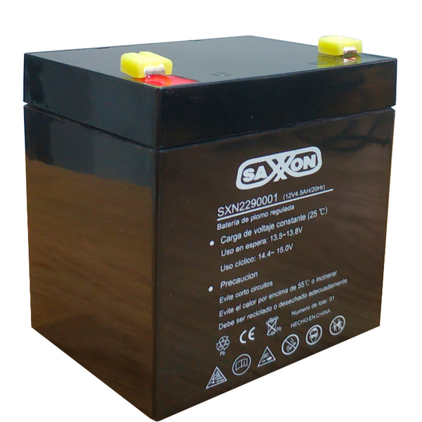 Saxxon Cbat45ah (Sxn2290001) 12V 4.5Ah FREE