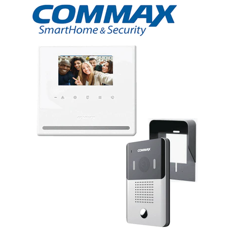 Kit Video Portero Commax 2 Monitores 4.3 Pulgadas Interfon