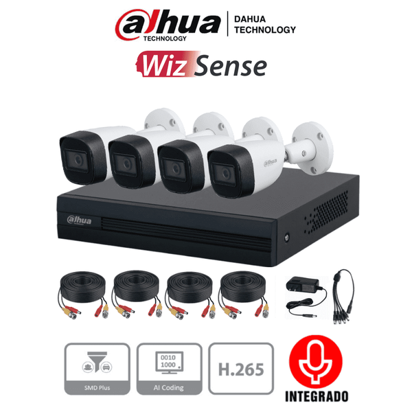 Dahua Kitxvr1b04i+hfw1200cma 2Mpx Lite Audio FREE