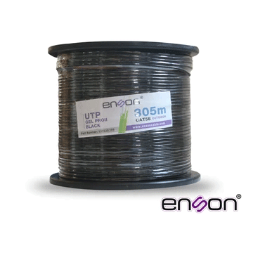 Enson 13152b305 100%Cobre Cat5E 305M Negro
