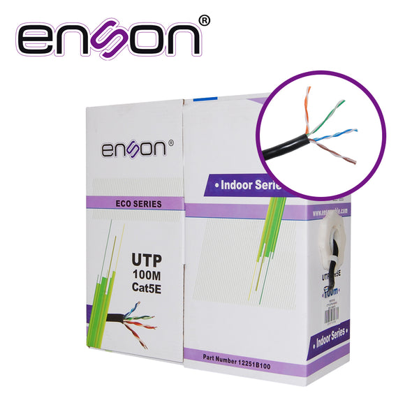 Enson 12251b100 Cat5E100M Negro