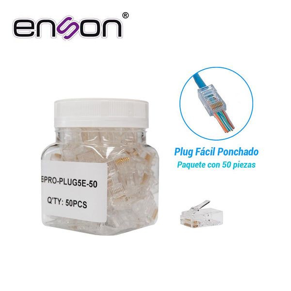Enson Eproplug5E50 Cat5E 50Pzs ◦
