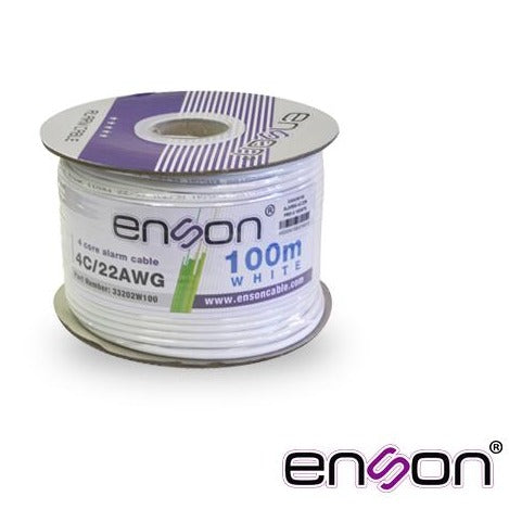 Enson Alarma33202w100 100%Cobre 4H 100M Blanco